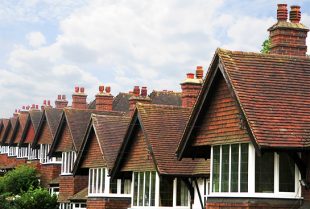 Row of houses in London Borough of Sutton.