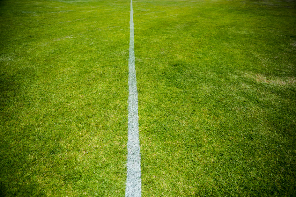 Brown Wooden Plank Fence With Block Posts House Wall Green Grass Lawn  Countryside Private Property Minimalist Landscape Design Rural Real Estate  Neighbors Isolated Mockup Design Exterior Stock Photo - Download Image Now 