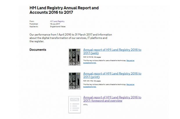 Annual report web page.