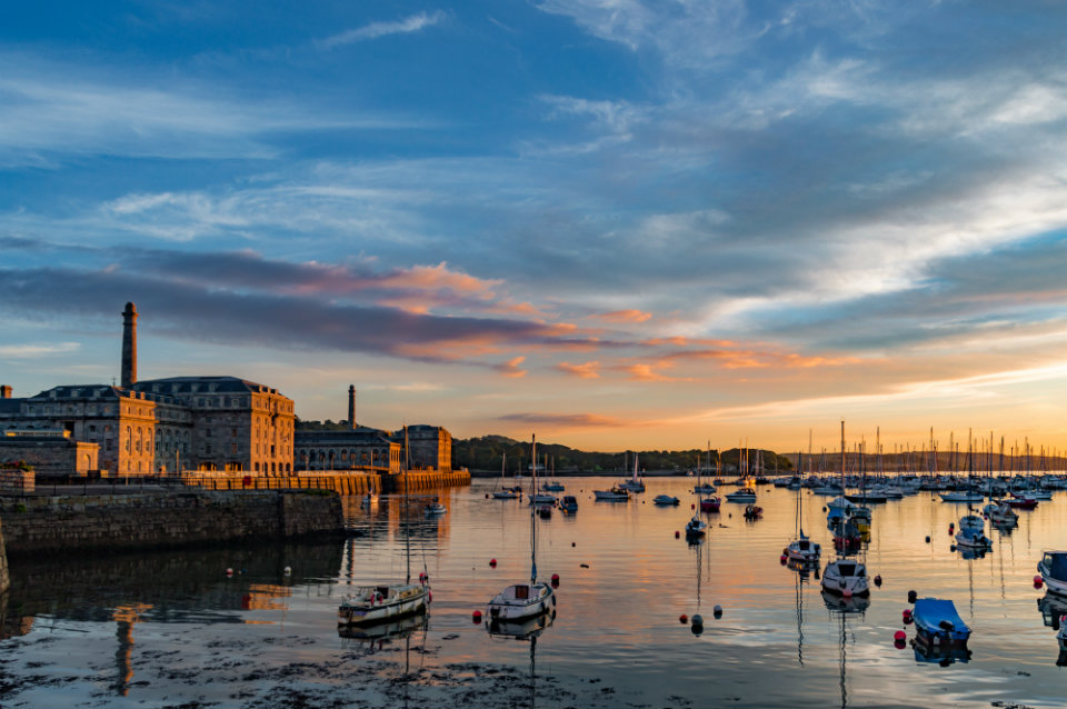 Plymouth harbour.