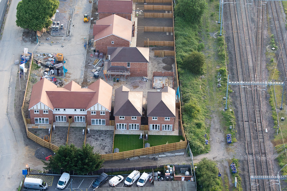 A housing estate being developed