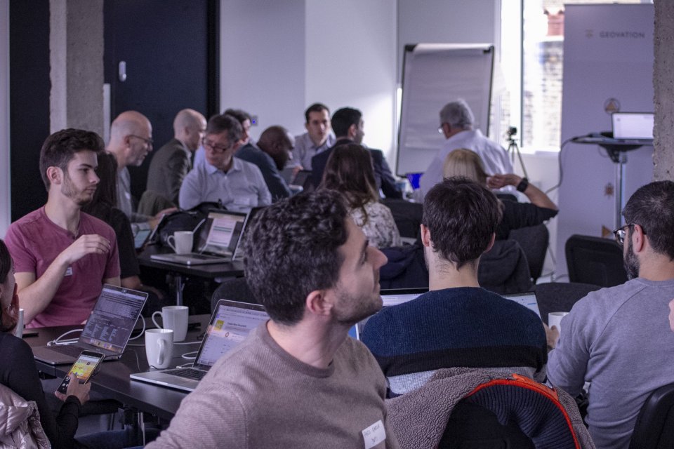 Attendees at the digital hackathon