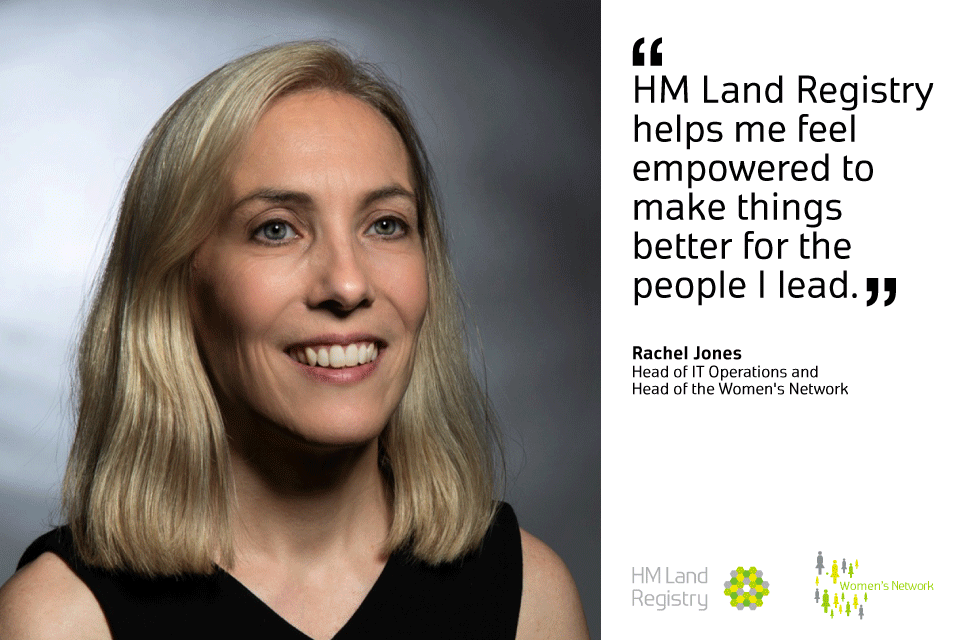 Rachel Jones with quote about how HM Land Registry empowers her.