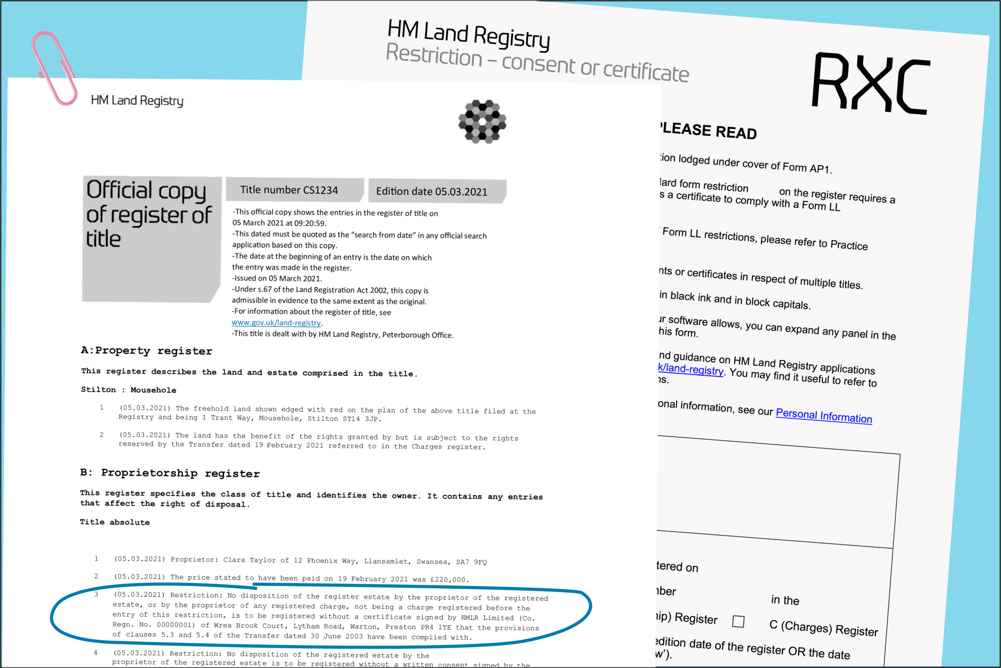 In form ed Consent HM Land Registry